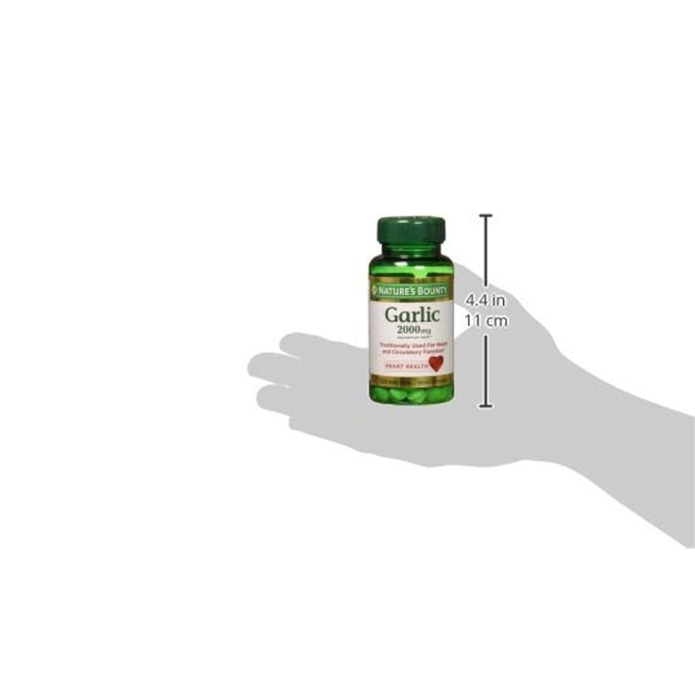 Lifestyle image showing garlic supplement for heart health