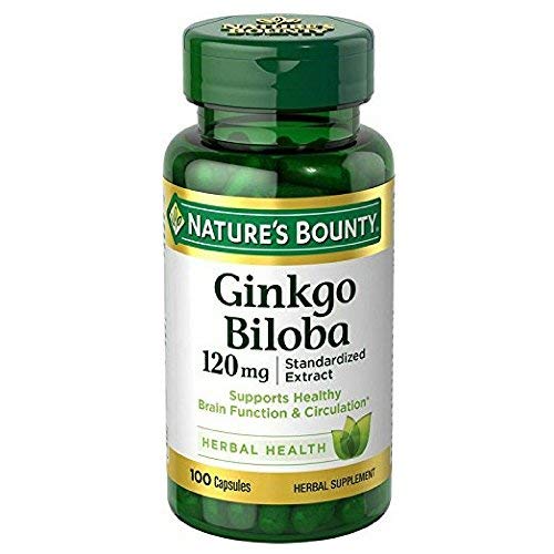 Nature's Bounty Ginkgo Biloba 120mg - 100 capsules per bottle, pack of 2