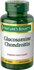 Nature's Bounty Glucosamine Chondroitin bottle with 110 capsules