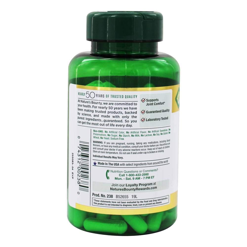 Non-GMO badge on Nature's Bounty label