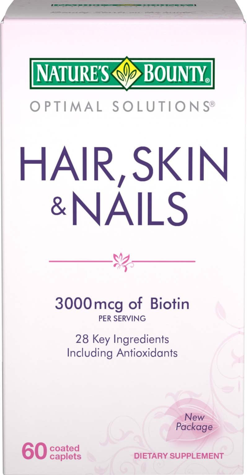 Nature's Bounty Hair, Skin & Nails Formula 60-count bottle