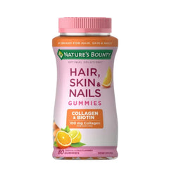 Nature's Bounty Hair, Skin & Nails Citrus Gummies bottle front