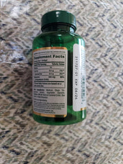 Non-GMO and Gluten-Free labeling on Nature's Bounty magnesium bottle