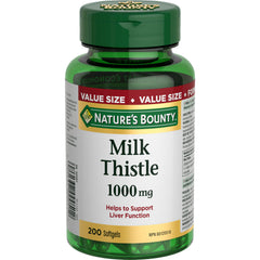 Nature's Bounty Milk Thistle 200 Softgels bottle