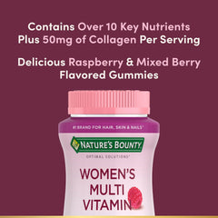 Supplement facts panel highlighting vitamins, calcium, vitamin D and collagen