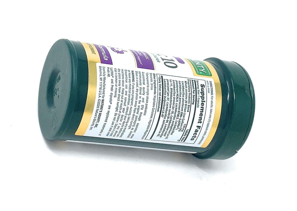 Daily use of Nature's Bounty Probiotic 10 capsules