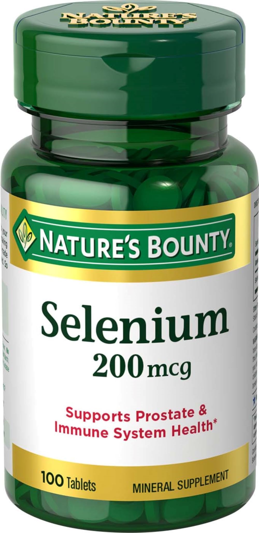 Nature's Bounty Selenium 200 mcg 100 tablets hero image