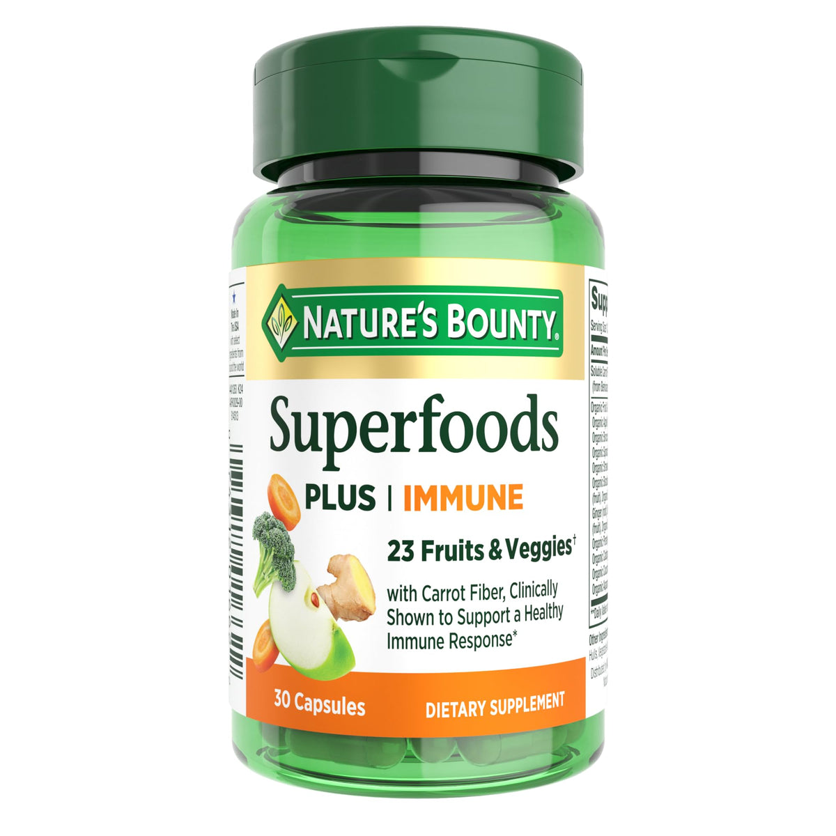 Nature's Bounty Superfoods Plus Immune bottle front
