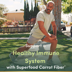 Illustration of 23 fruits and vegetables powder blend