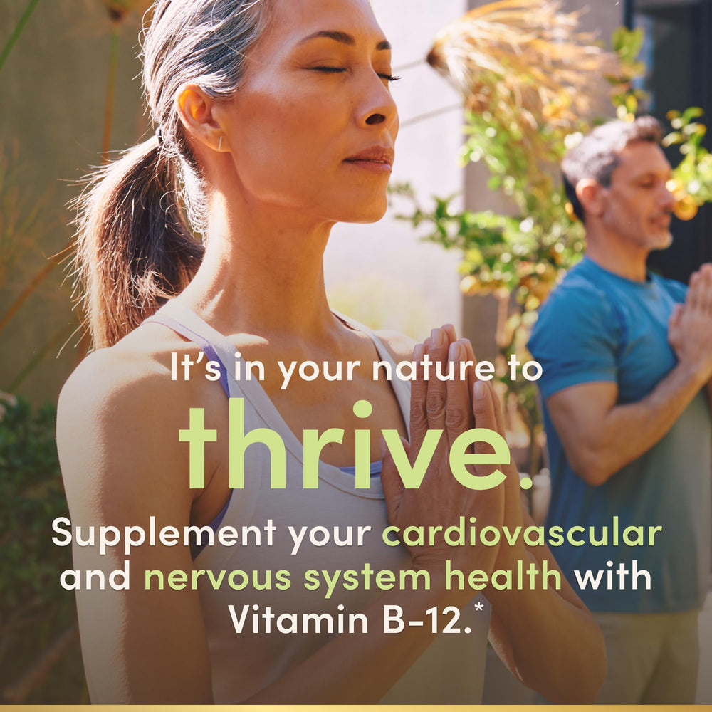Vegetarian-friendly Nature's Bounty Vitamin B12 packaging