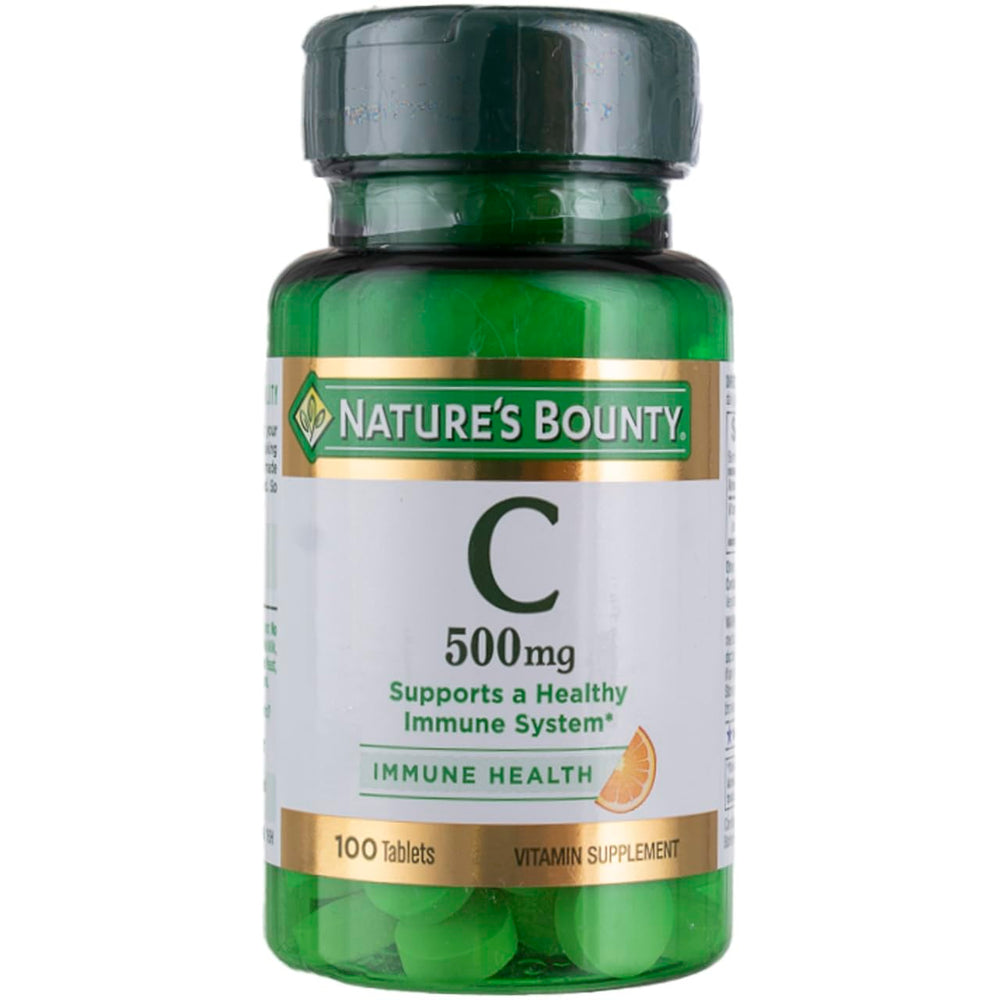Nature's Bounty Vitamin C 500mg bottle front view