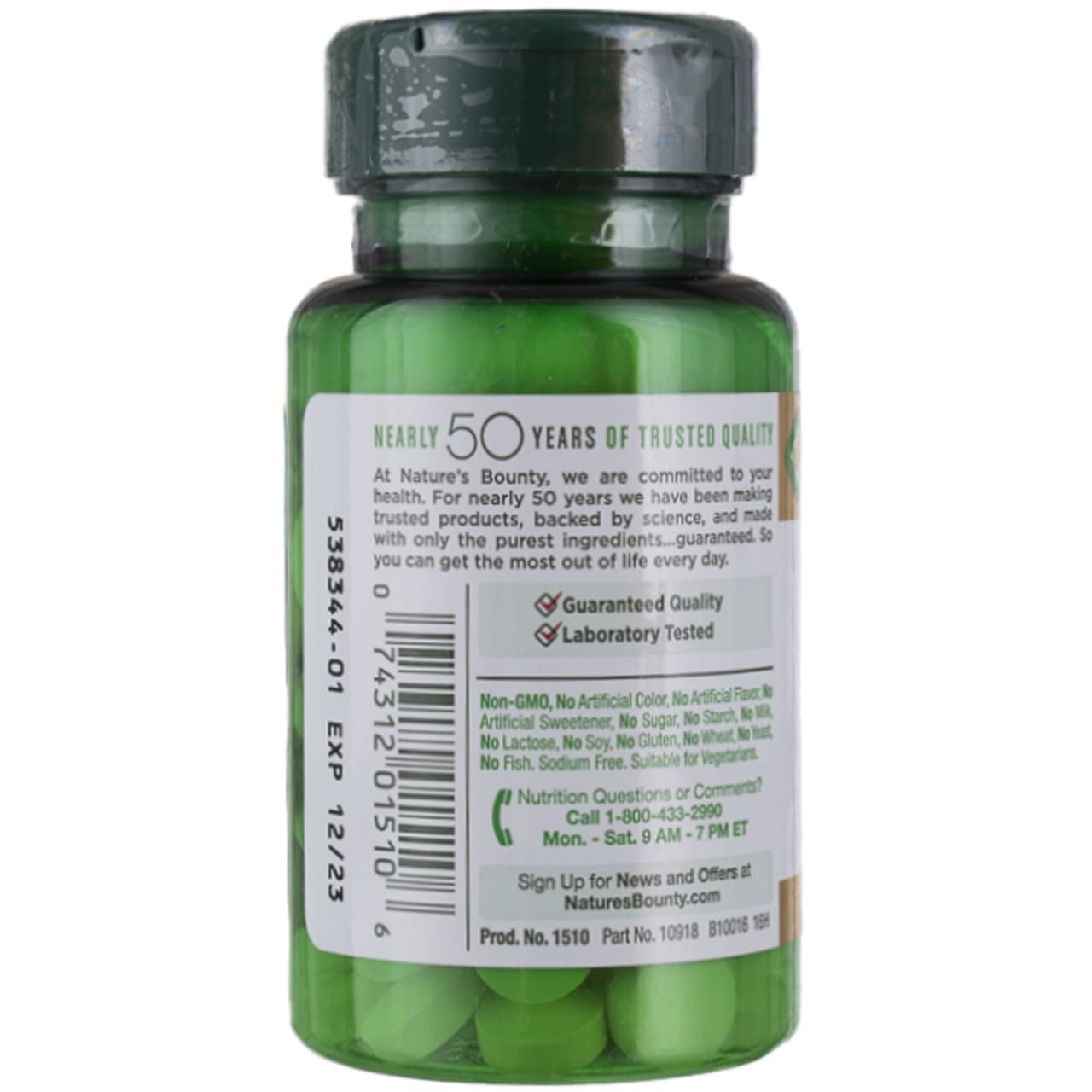 Packaging image of Nature's Bounty Vitamin C 500mg 100 tablets