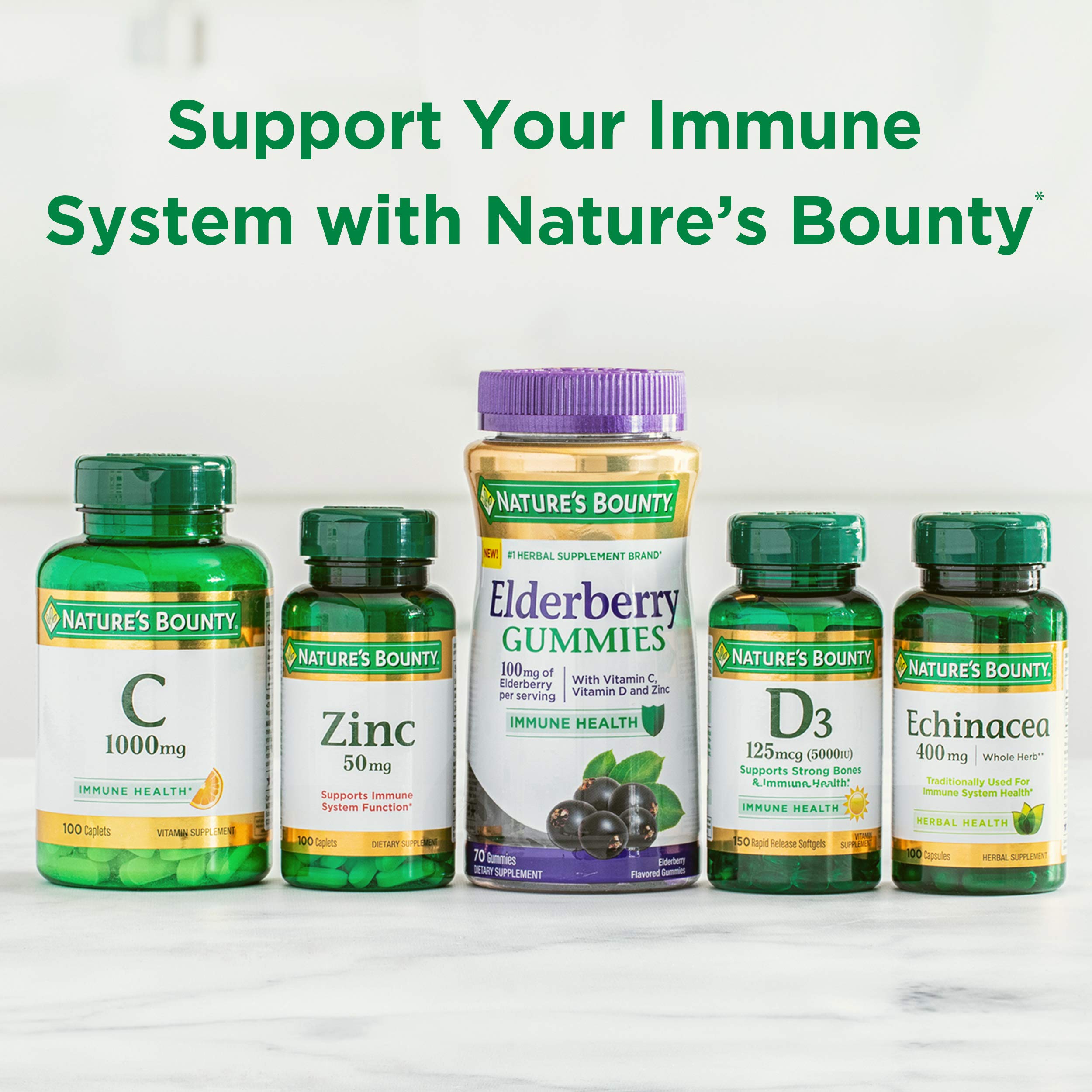 Sealed Nature's Bounty Vitamin D3 bottle with label