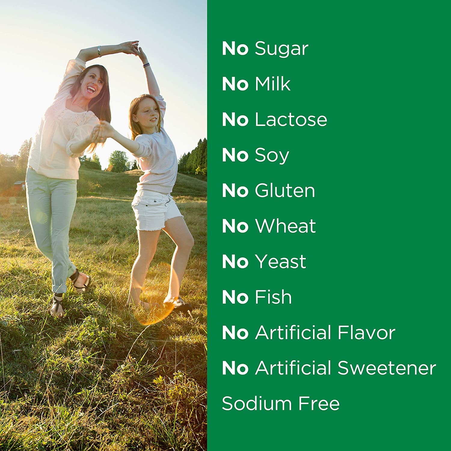 Gummies scattered with fruit imagery