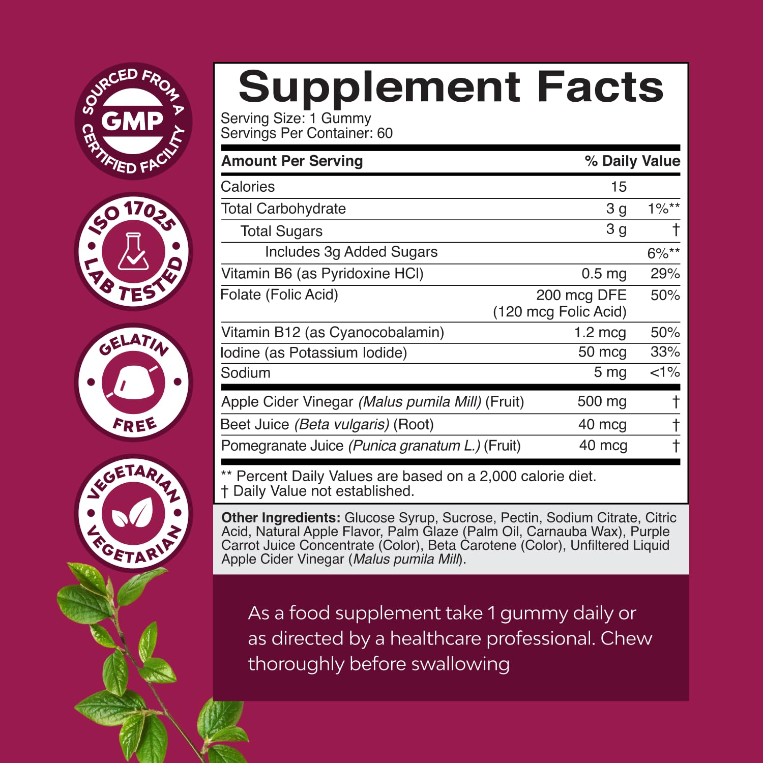 Natures Craft gummies on kitchen counter in morning scene, convenient daily routine benefit