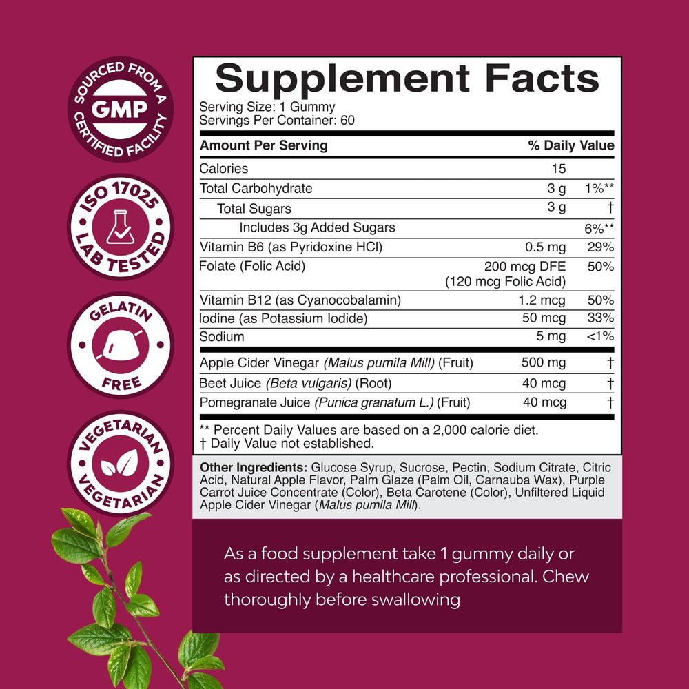 Natures Craft gummies on kitchen counter in morning scene, convenient daily routine benefit