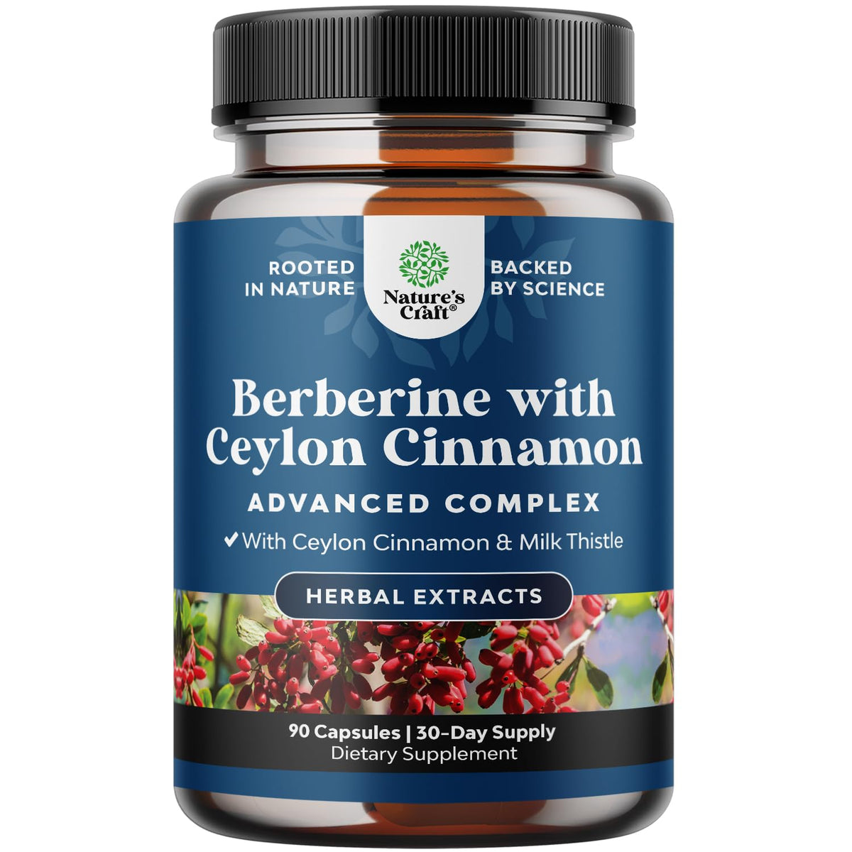 Natures Craft Balancing Berberine front bottle supports daily wellness and balance.