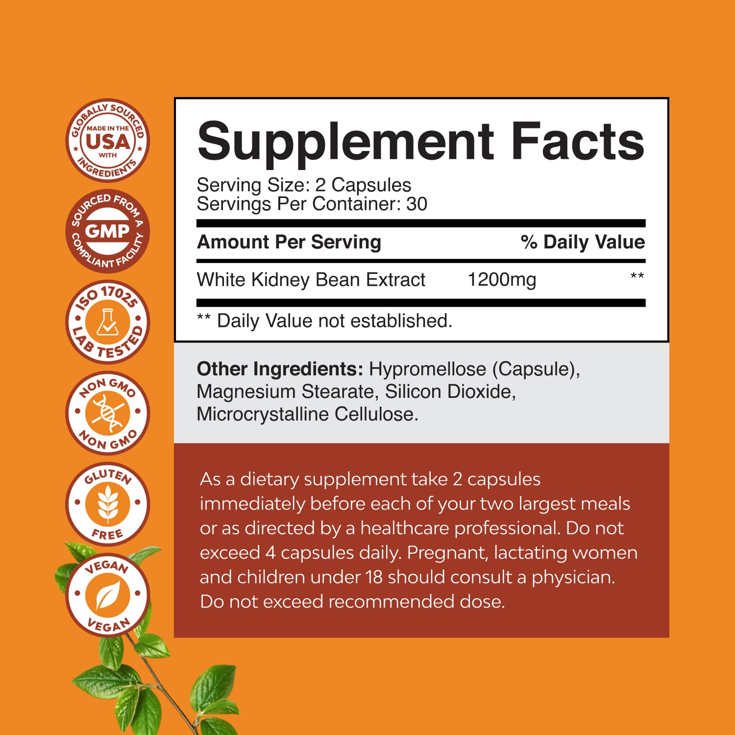 Natures Craft Carb Blocker capsules closeup emphasizing easy to take capsules