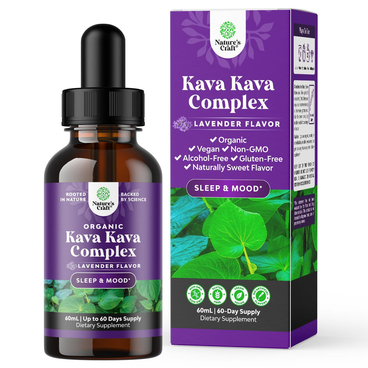 Natures Craft Kava Drops 60ml bottle
