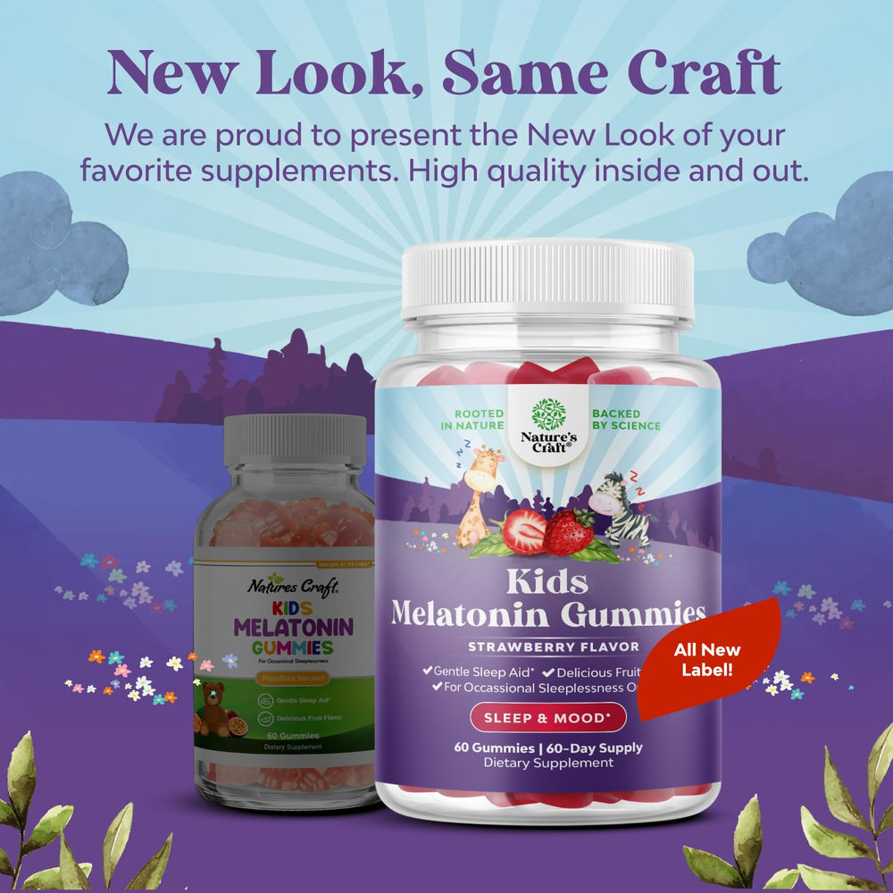 Happy kid ready for bedtime with Natures Craft melatonin gummies
