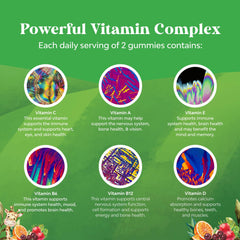 180 count bottle emphasizing plant-based vitamin gummies