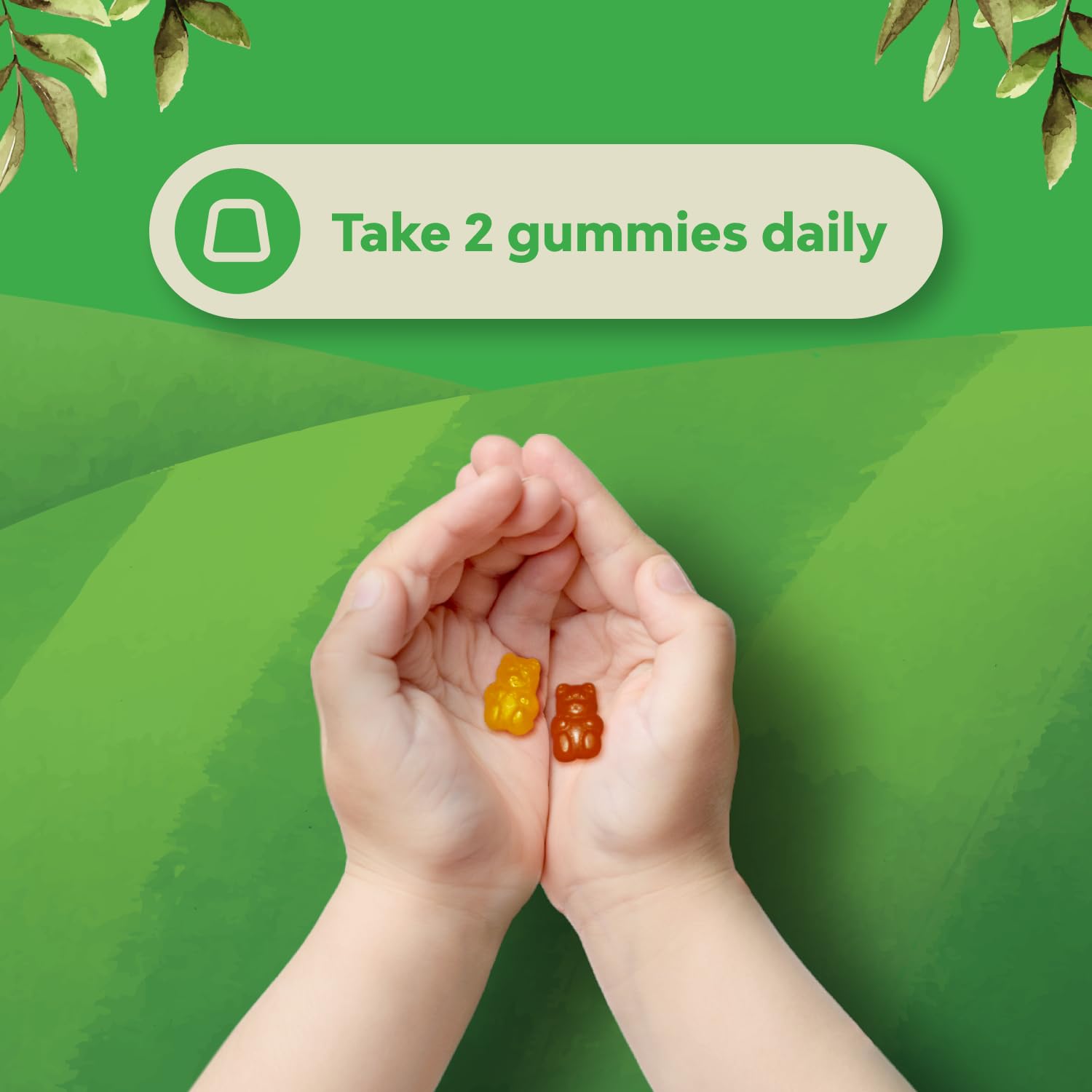 Child-friendly gummy vitamin being enjoyed with a smile