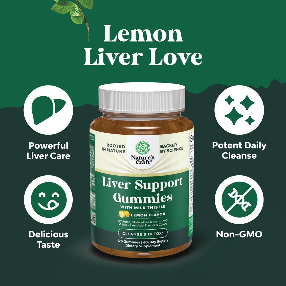 Gummy vitamins with L-Carnitine for liver detox and daily function