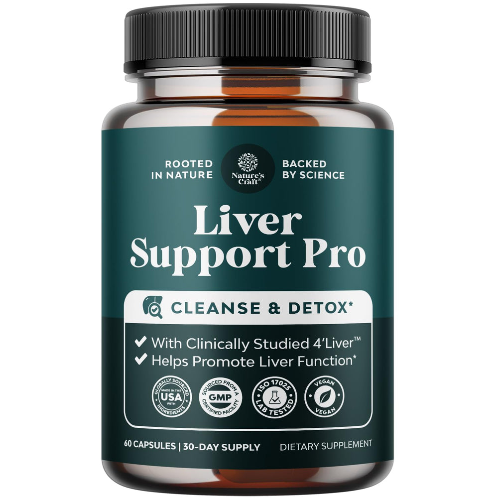 Natures Craft Pro Liver Support bottle for easy daily liver health support