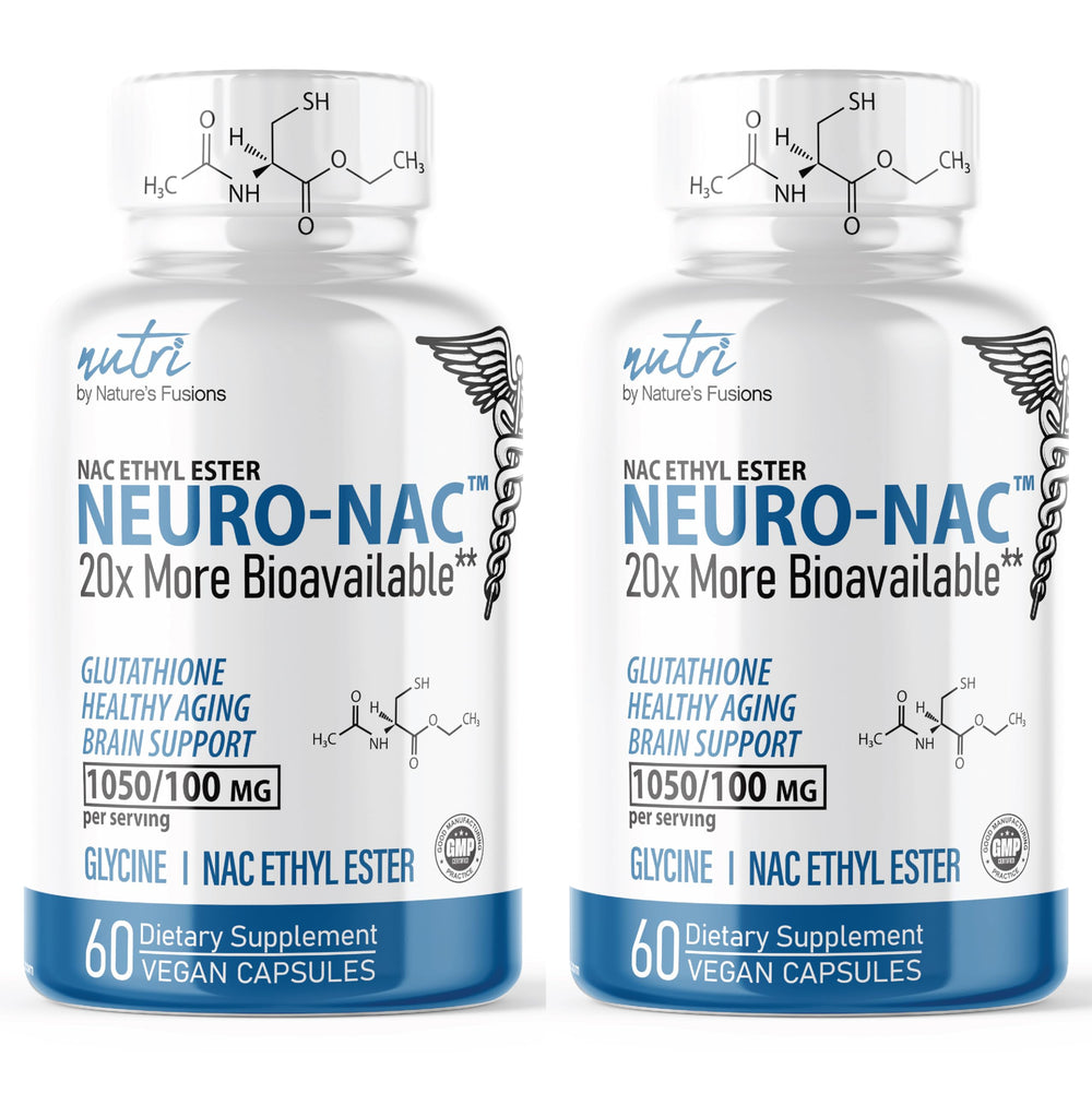 Nature's Fusions NACET Neuro NAC supplement bottle 2-pack