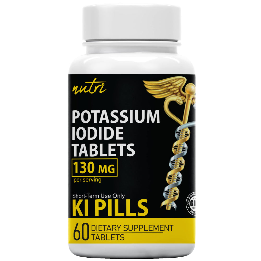 Nature's Fusions potassium iodide tablets 130 mg bottle front view