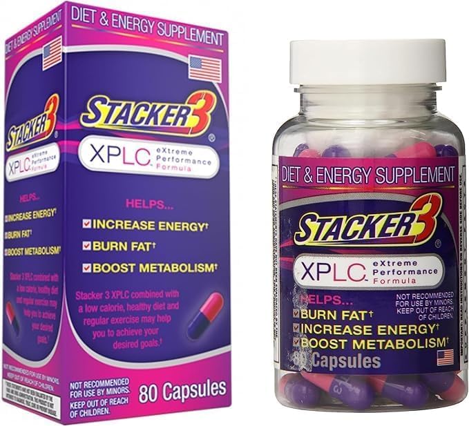 NATURES GENIOUS NVE Stacker3 XPLC 80 capsules bottle - front view