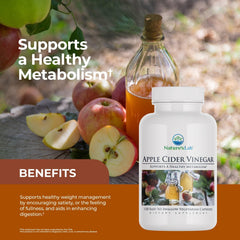 Supplement facts panel for Nature's Lab ACV Chromium