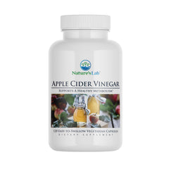 Nature's Lab Apple Cider Vinegar 1200mg bottle for daily wellness use.