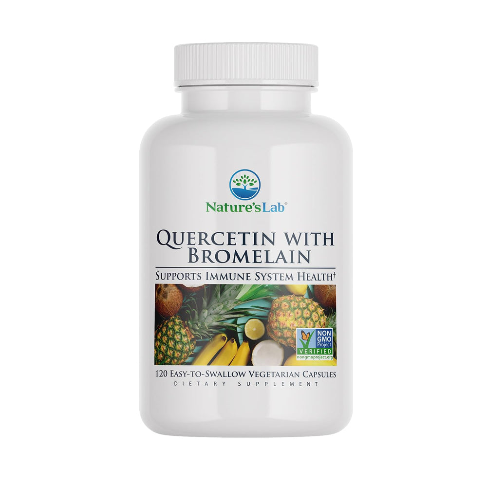 Nature's Lab Quercetin Bromelain bottle and label