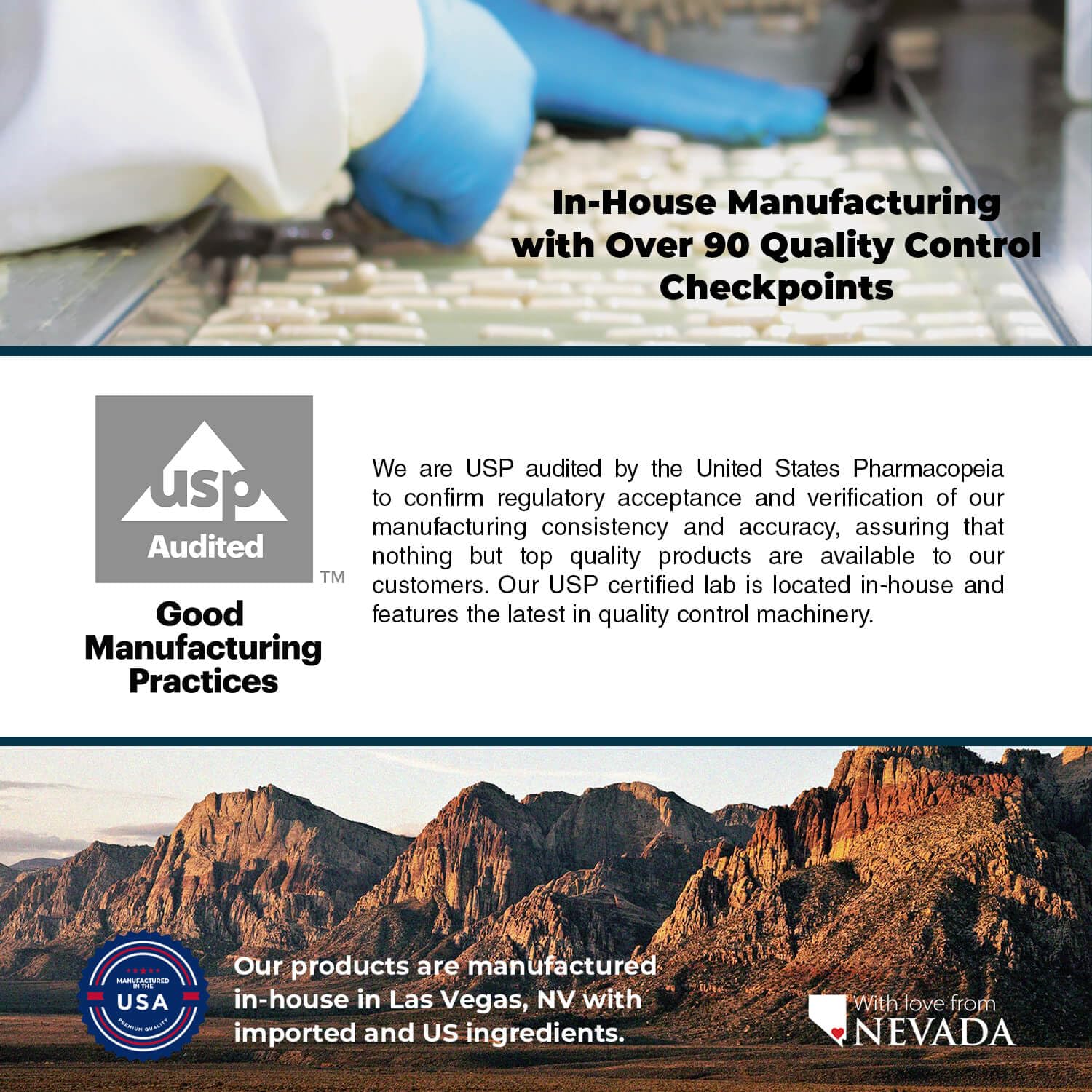 Supplement facts panel on Nature's Lab packaging