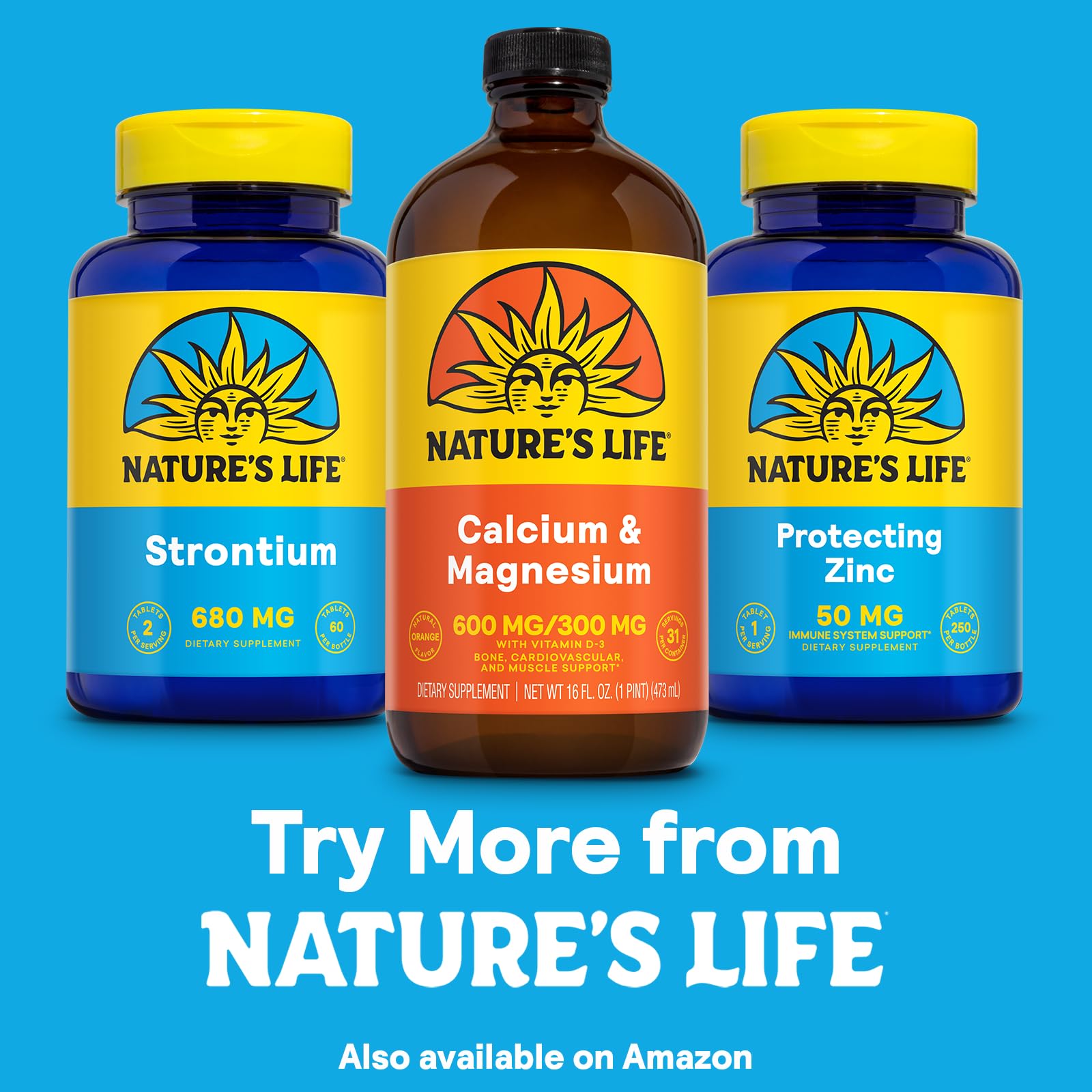 Nature's Life bottle with 31 servings and 16 fl oz