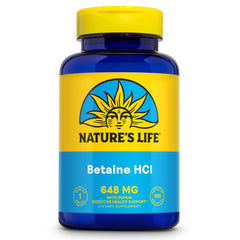 NATURE'S LIFE Betaine HCL with Pepsin bottle