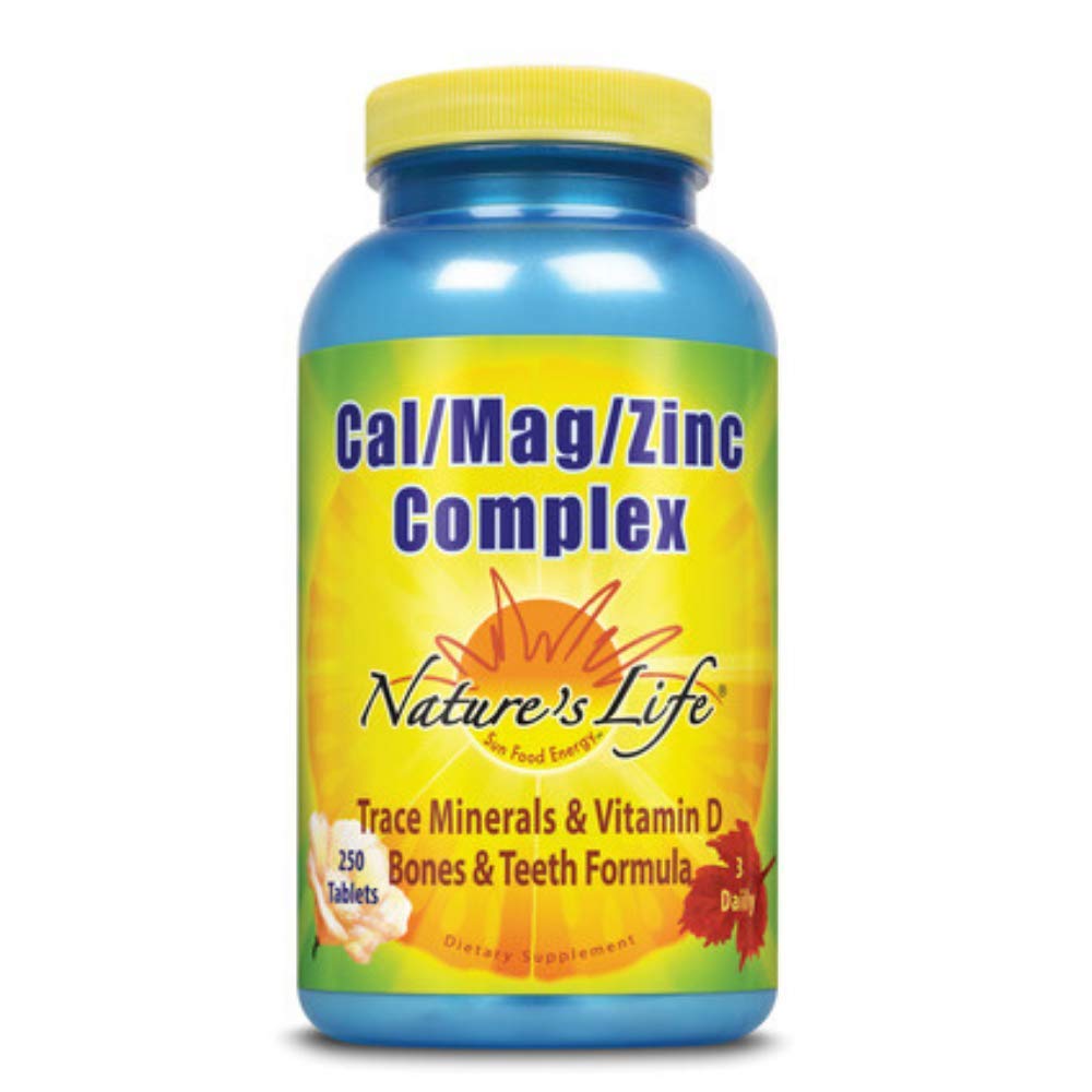 Nature's Life Cal Mag Zinc Complex 250 count bottle
