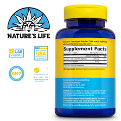 Nature’s Life Icelandic Kelp 41 mg tablets – back panel