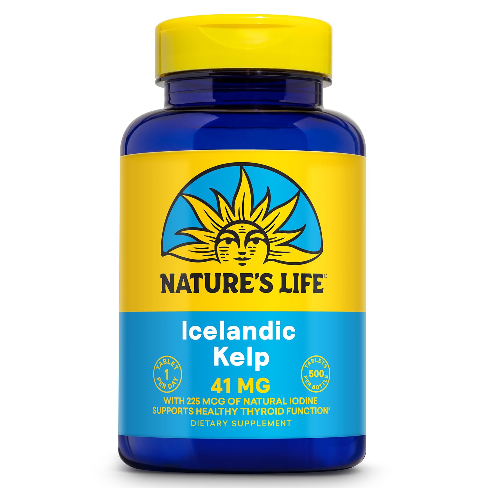 Nature’s Life Icelandic Kelp 41 mg tablets – front view