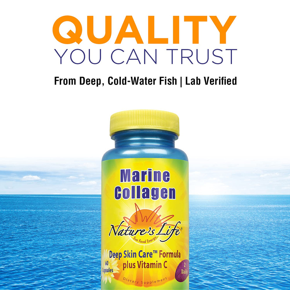 Marine collagen sourced from deep cold-water fish