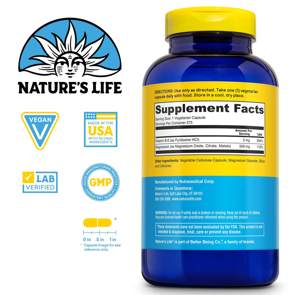 Magnesium 500 mg vegetarian capsules