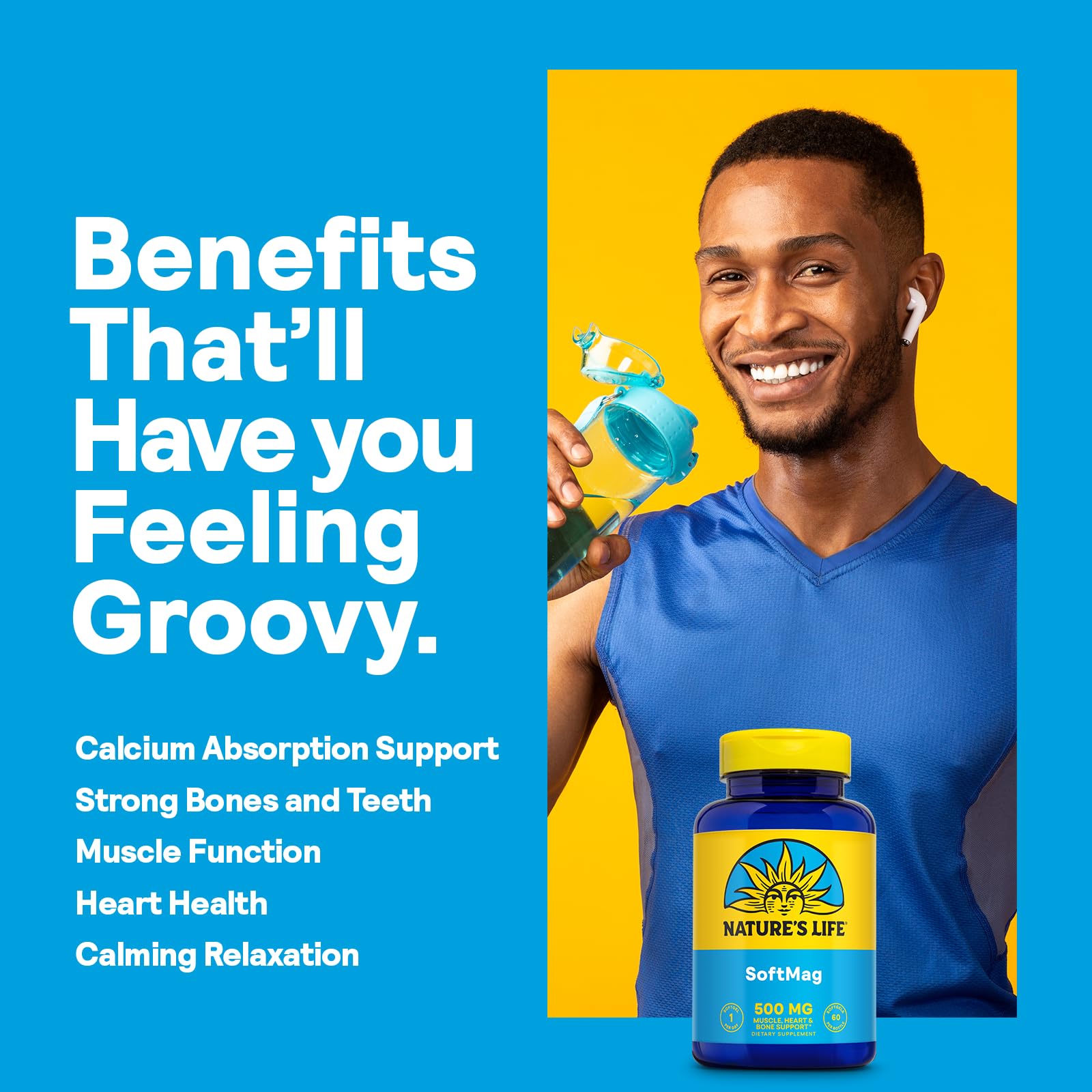 Softgels of Nature's Life SoftMag 500 mg