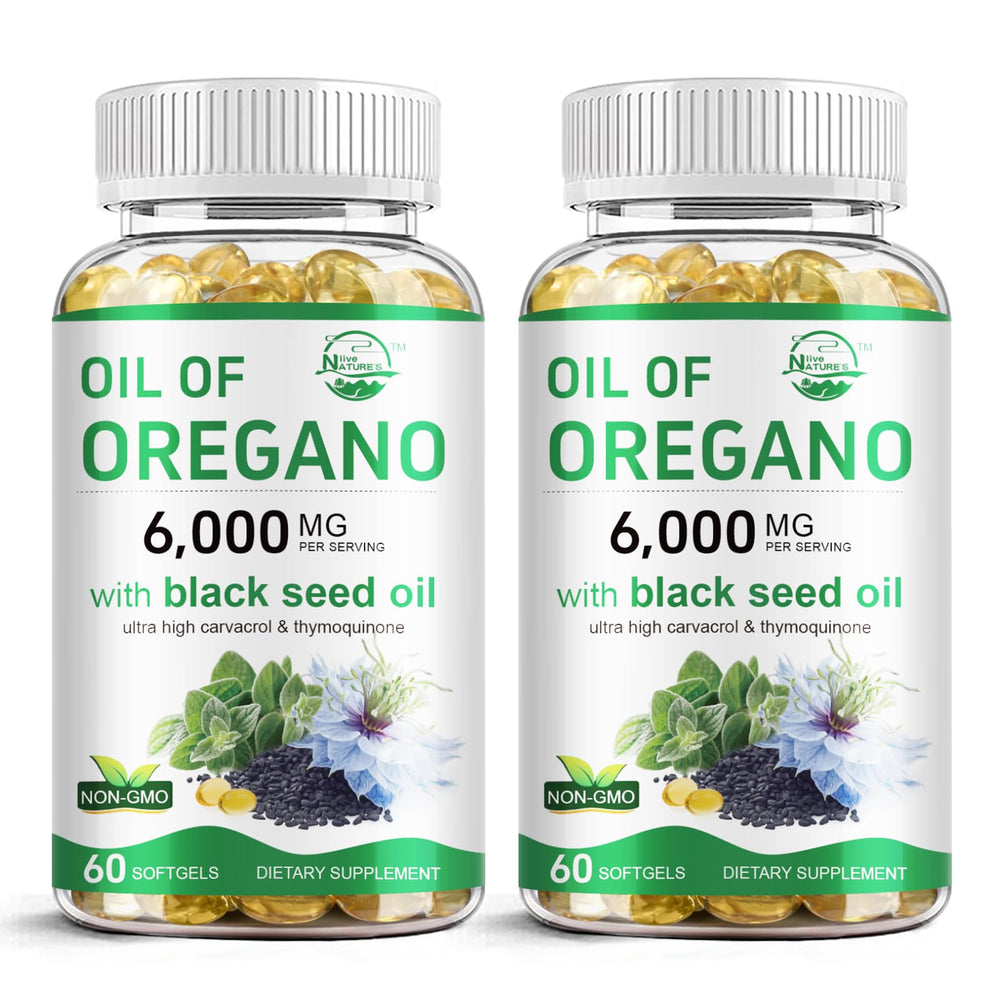 Hero image of Nature's Live Oil of Oregano with Black Seed Oil 2-pack 60 softgels