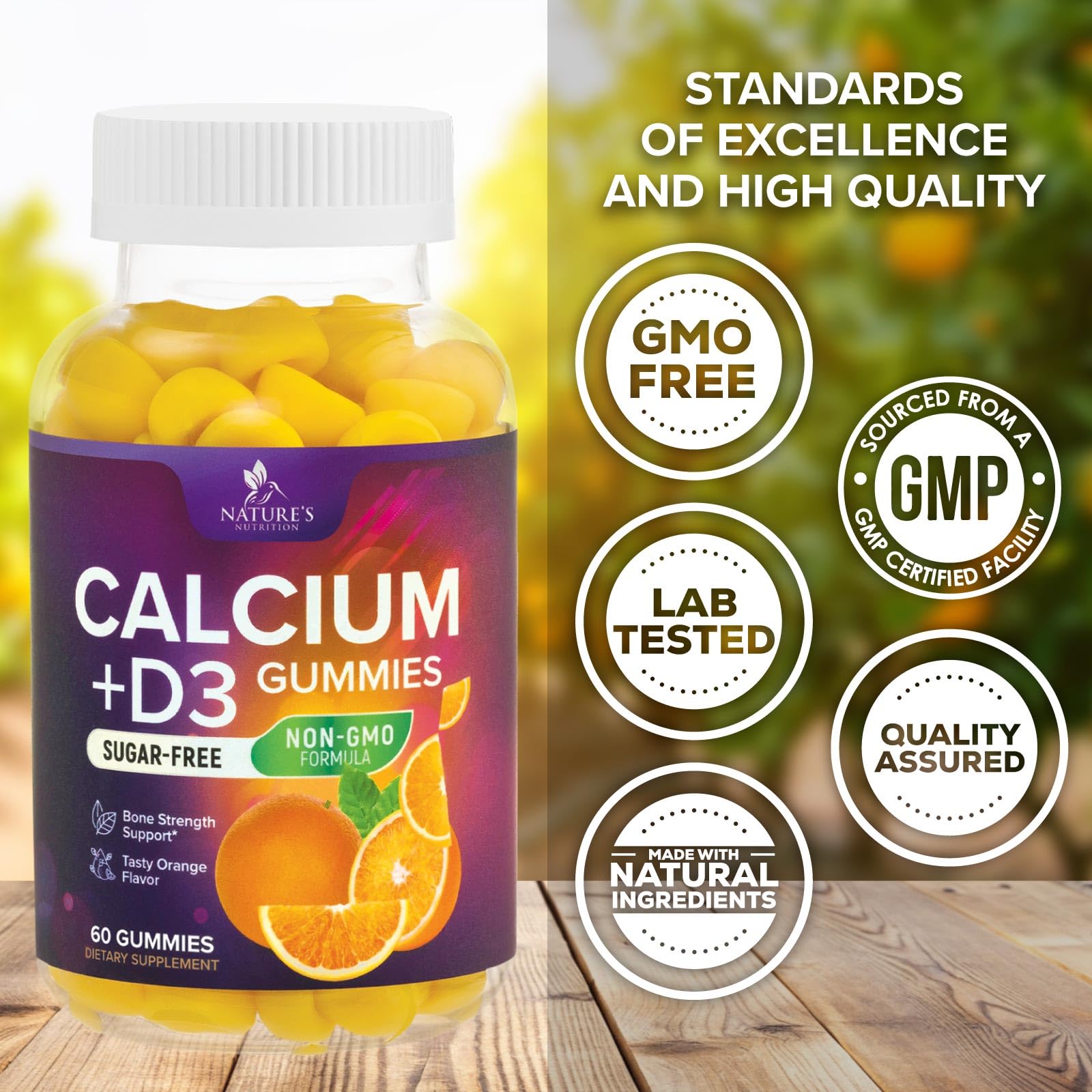 Nature's Nutrition calcium chews with vitamin D3