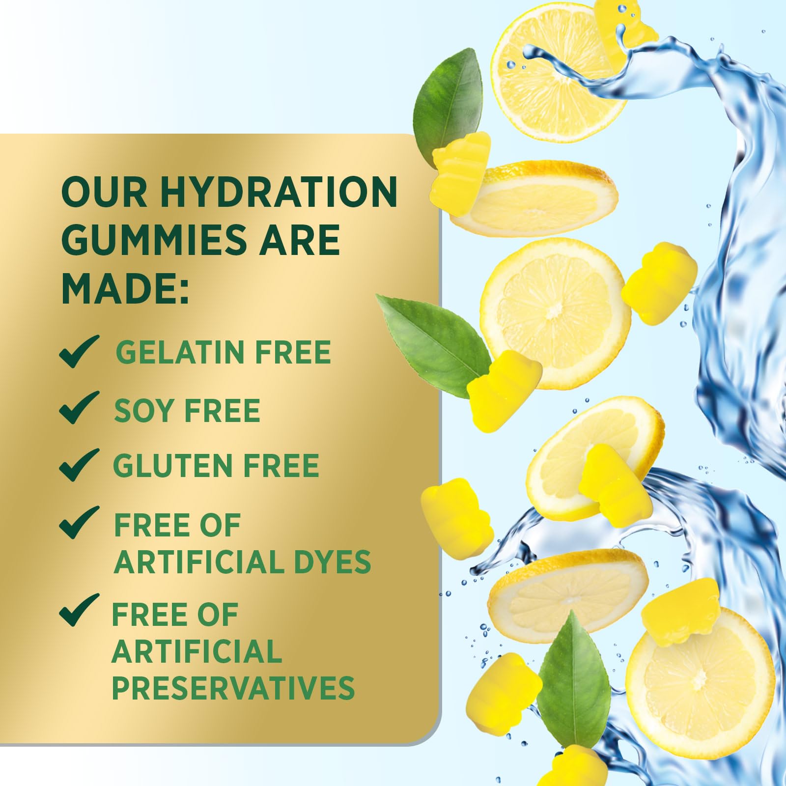 Real salt in Nature's Peak gummies supports electrolyte balance