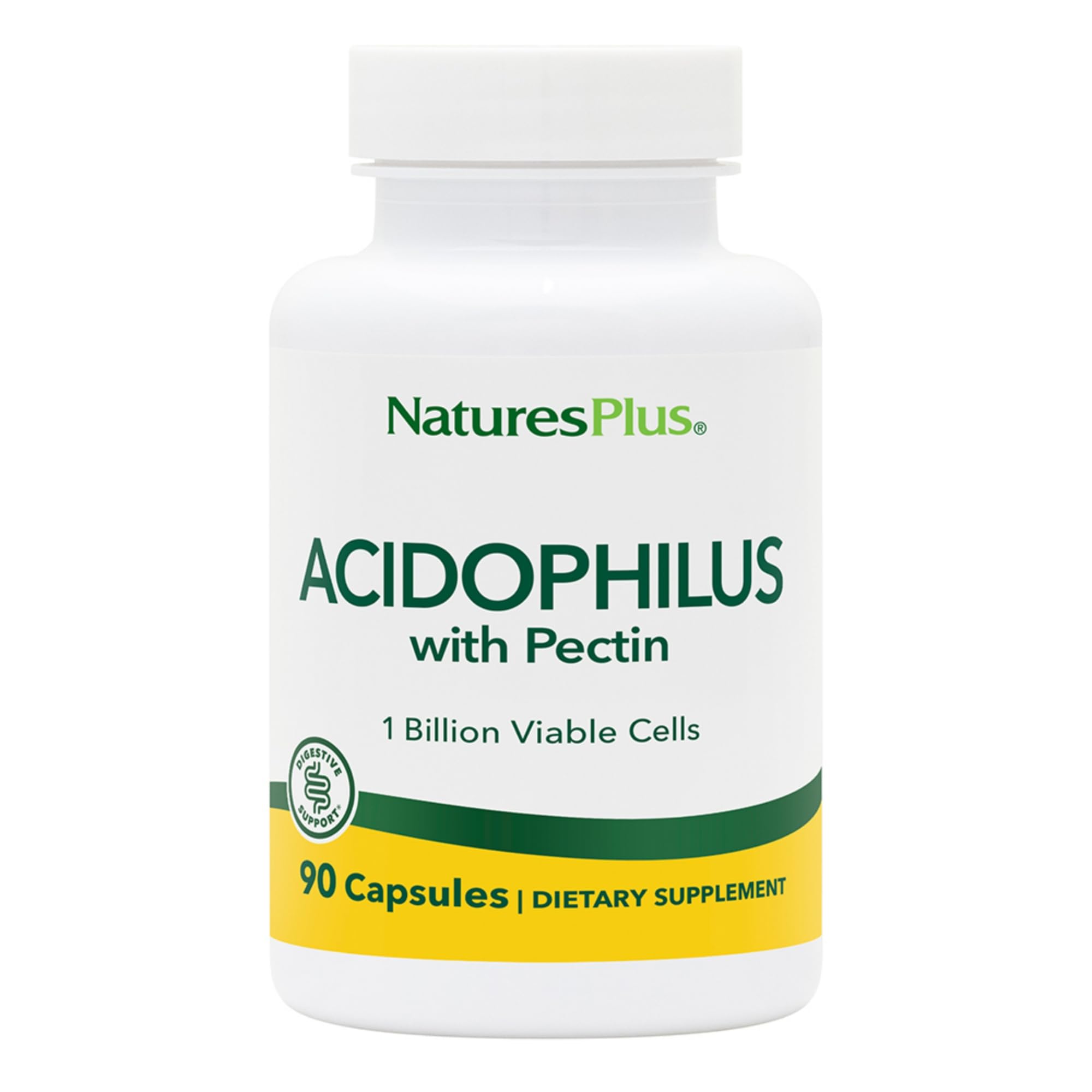 Bottle of Natures Plus Acidophilus with Pectin, 90 capsules