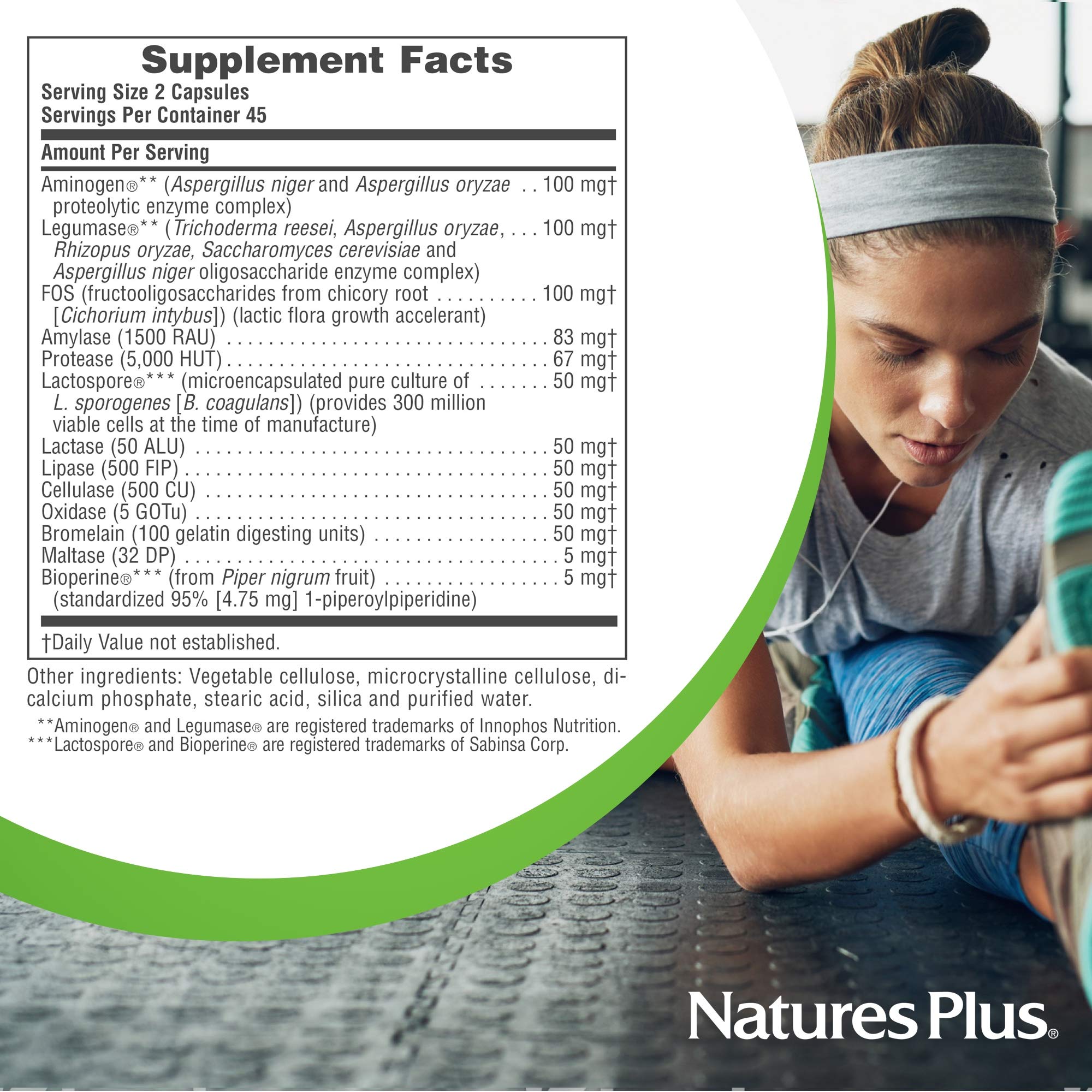 Natures Plus ActiZyme bottle with label