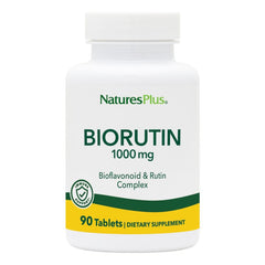 Bottle front view of Natures Plus Biorutin 1000 mg 90 tablets