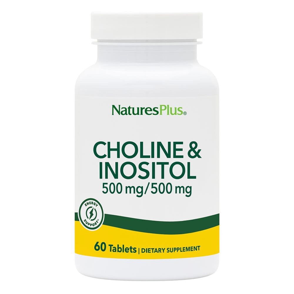Natures Plus Choline & Inositol bottle label